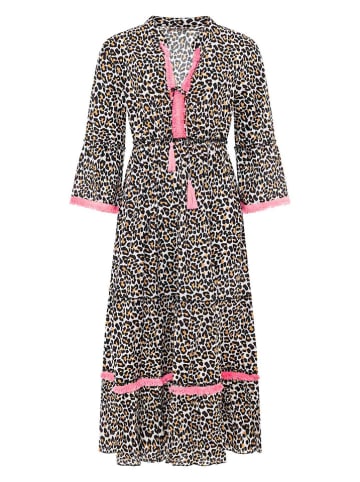 Zwillingsherz Kleid "Leo" in Weiß/ Schwarz