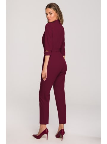 Stylove Kombinezon w kolorze bordowym