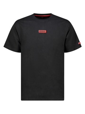 Geographical Norway Shirt "Jugo" in Schwarz