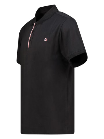 Geographical Norway Poloshirt "Krown" in Schwarz