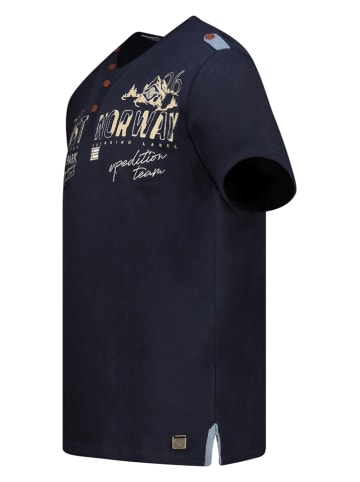 Geographical Norway Shirt "Jantonio" in Dunkelblau