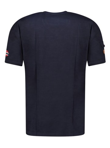 Geographical Norway Shirt "Jaradock" donkerblauw