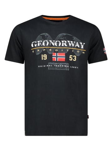 Geographical Norway Shirt "Jecking" zwart