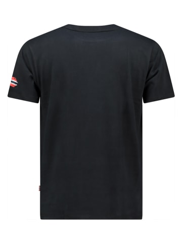 Geographical Norway Shirt "Jecking" in Schwarz