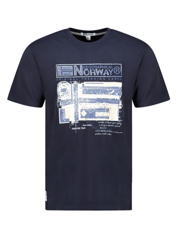 Geographical Norway Shirt "Jegory" in Dunkelblau