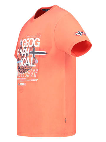 Geographical Norway Koszulka "J-Forest" w kolorze koralowym