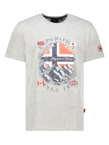 Geographical Norway Koszulka "Jilief" w kolorze szarym