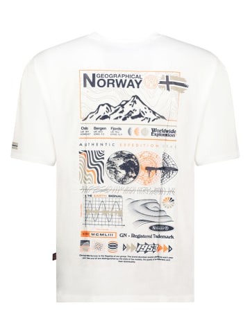 Geographical Norway Koszulka "Joler" w kolorze białym