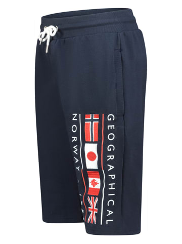 Geographical Norway Bermudy dresowe "Paurant" w kolorze granatowym