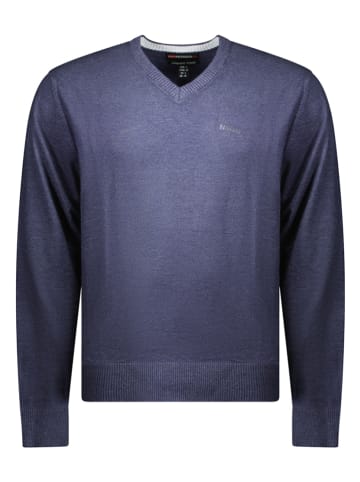 Geographical Norway Sweter "Fonte" w kolorze granatowym