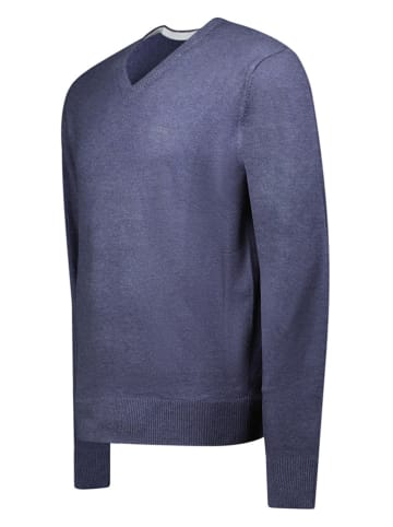 Geographical Norway Sweter "Fonte" w kolorze granatowym