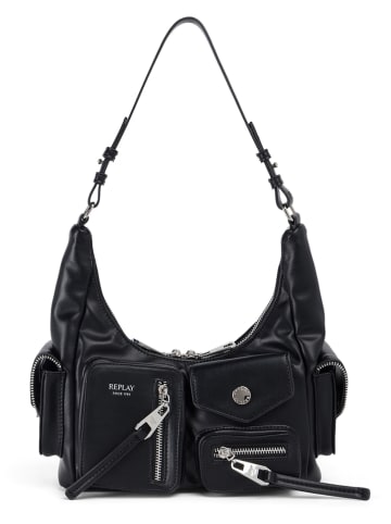 Replay Schultertasche in Schwarz - (B)26 x (H)26 x (T)8,5 cm