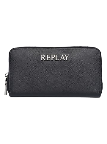 Replay Geldbörse in Schwarz - (B)19 x (H)10 x (T)2 cm