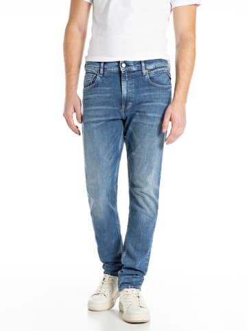 Replay Spijkerbroek - slim tapered fit - blauw
