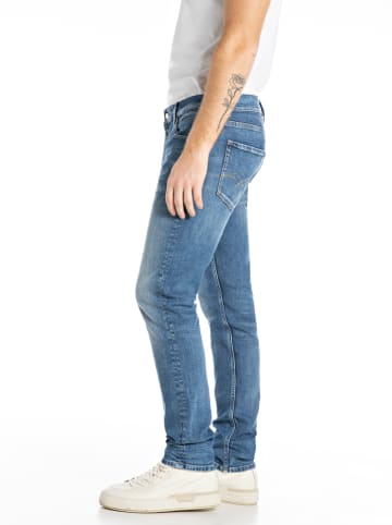 Replay Spijkerbroek - slim tapered fit - blauw