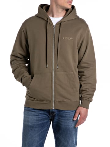 Replay Sweatjacke in Braun