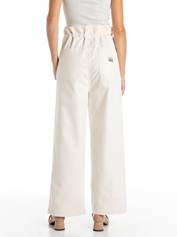 Replay Stoffhose in Creme