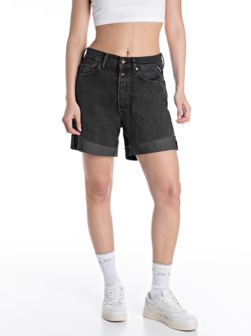Replay Spijkershort zwart