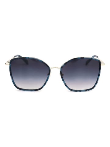 Longchamp Damskie okulary przeciwsłoneczne w kolorze złoto-niebieskim