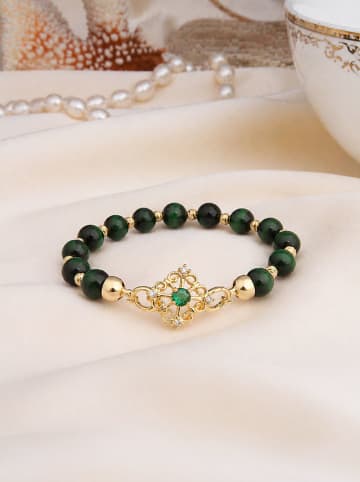 L'Atelier de Gaia Vergulde armband met edelstenen
