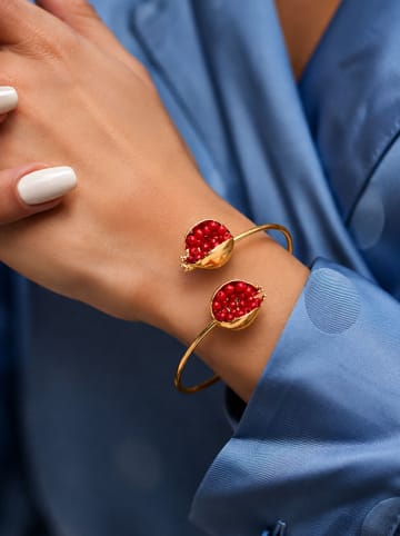 L'Atelier de Gaia Vergulde armband met edelstenen