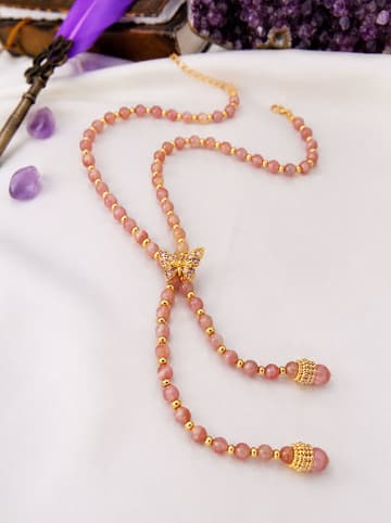 L'Atelier de Gaia Vergulde ketting met sierelement - (L)55 cm