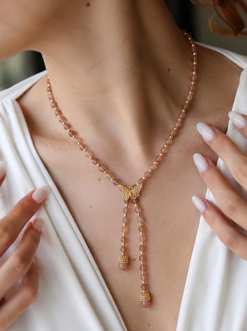 L'Atelier de Gaia Vergulde ketting met sierelement - (L)55 cm