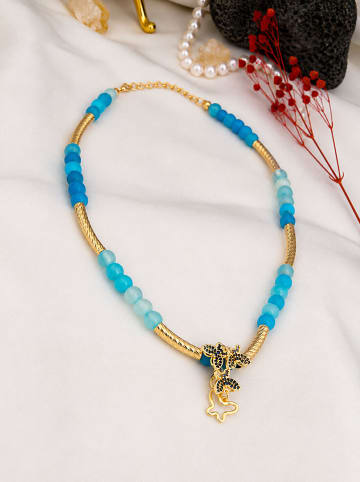 L'Atelier de Gaia Vergulde ketting met sierelement - (L)45 cm