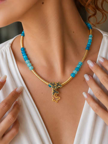 L'Atelier de Gaia Vergulde ketting met sierelement - (L)45 cm