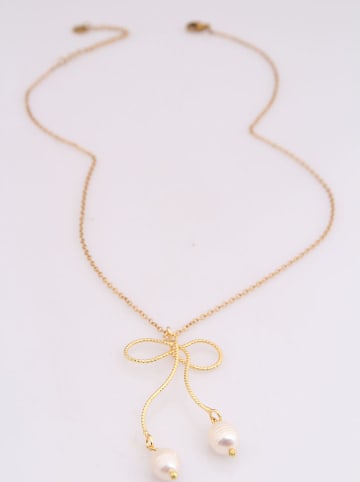 L'Atelier de Gaia Vergold. Halskette mit Perlen - (L)55 cm