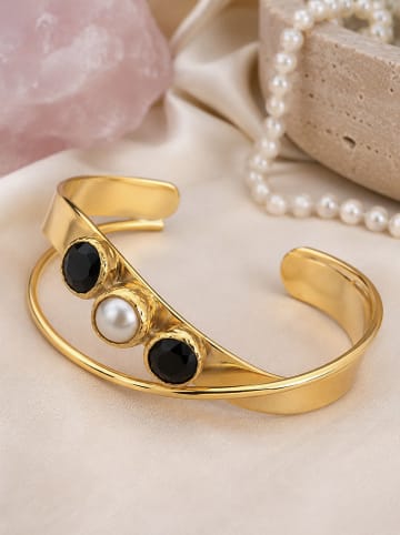 L'Atelier de Gaia Vergulde armband met edelstenen