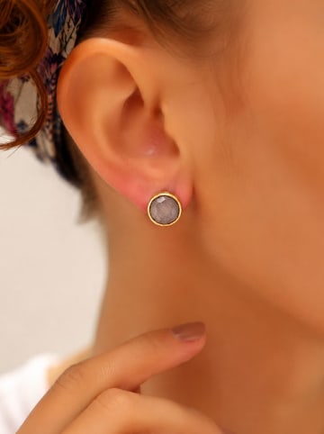 L'Atelier de Gaia Vergold. Ohrstecker mit Edelsteinen