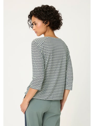Olsen Longsleeve in Dunkelblau/ Mint