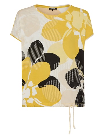 Olsen Shirt geel/crème/zwart