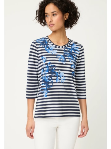 Olsen Longsleeve wit/donkerblauw