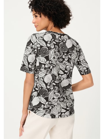 Olsen Shirt in Grau/ Schwarz