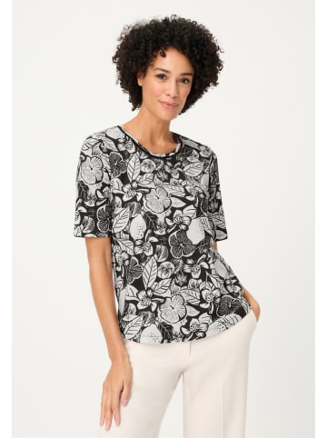 Olsen Shirt in Grau/ Schwarz