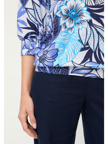 Olsen Blouse blauw/wit/paars