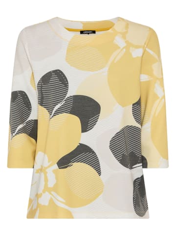 Olsen Sweatshirt wit/goudkleurig/zwart