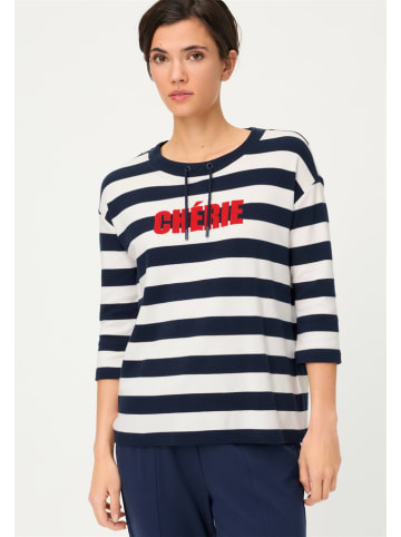 Olsen Sweatshirt donkerblauw/wit
