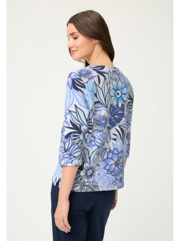 Olsen Bluza w kolorze granatowo-błękitno-białym