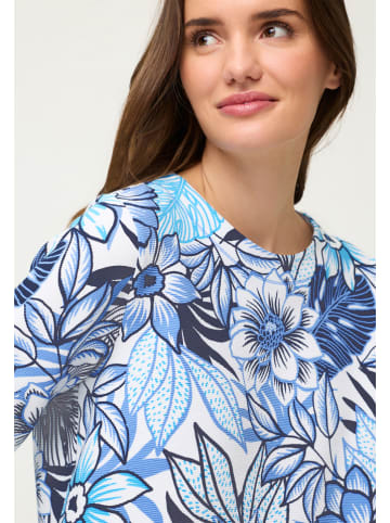 Olsen Bluza w kolorze granatowo-błękitno-białym