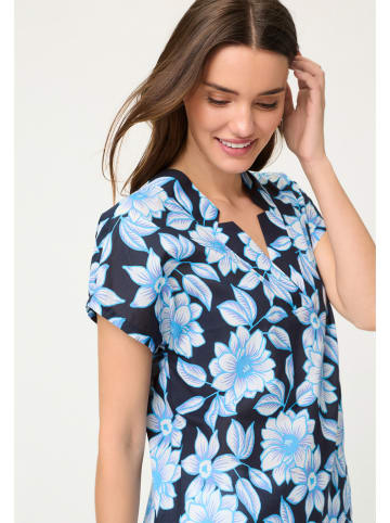 Olsen Bluse in Hellblau/ Dunkelblau