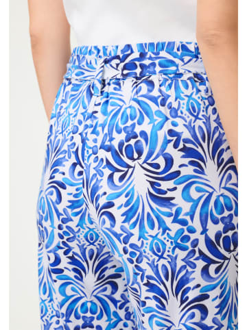Olsen Marlenehose in Blau/ Weiß
