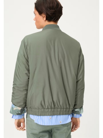 Olsen Wende-Bomberjacke in Khaki/ Hellblau