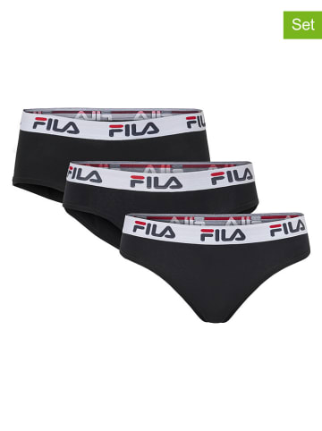 Fila 3er-Set: Unterhosen in Schwarz