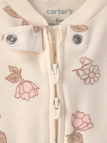 carter's 2er-Set: Strampler in Beige/ Rosa