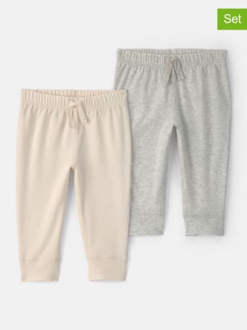 carter's 2-delige set: sweatbroeken grijs/beige