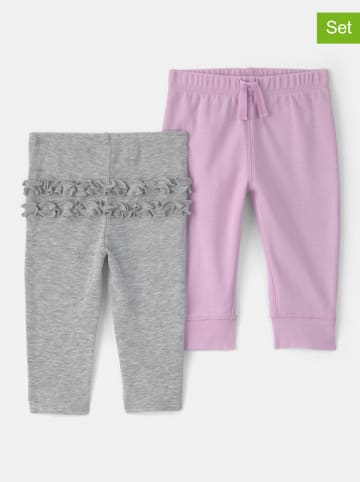 carter's 2-delige set: sweatbroeken paars/grijs