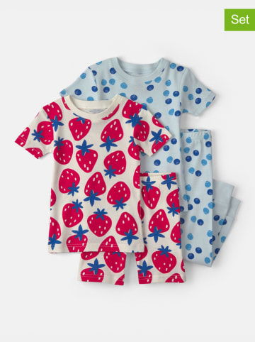 carter's 2-delige set: pyjama's lichtblauw/beige
